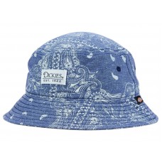 DICKIES  Hombre&apos;s Blue Chambray Paisley Print Bucket Sun Hat  LARGE/XL  eb-98251725